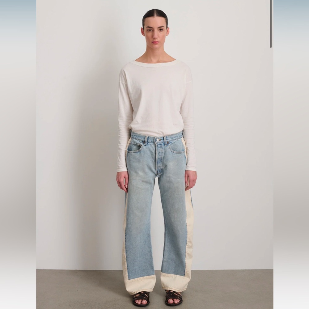 B Sides Reworked slouch vintage indigo jeans